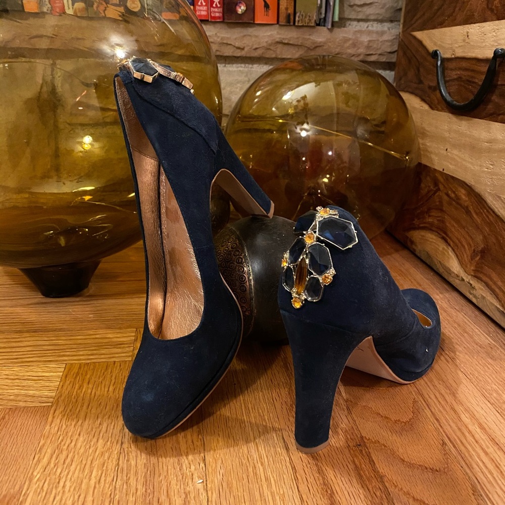Miss Albright/Anthropologie Embellished Heels